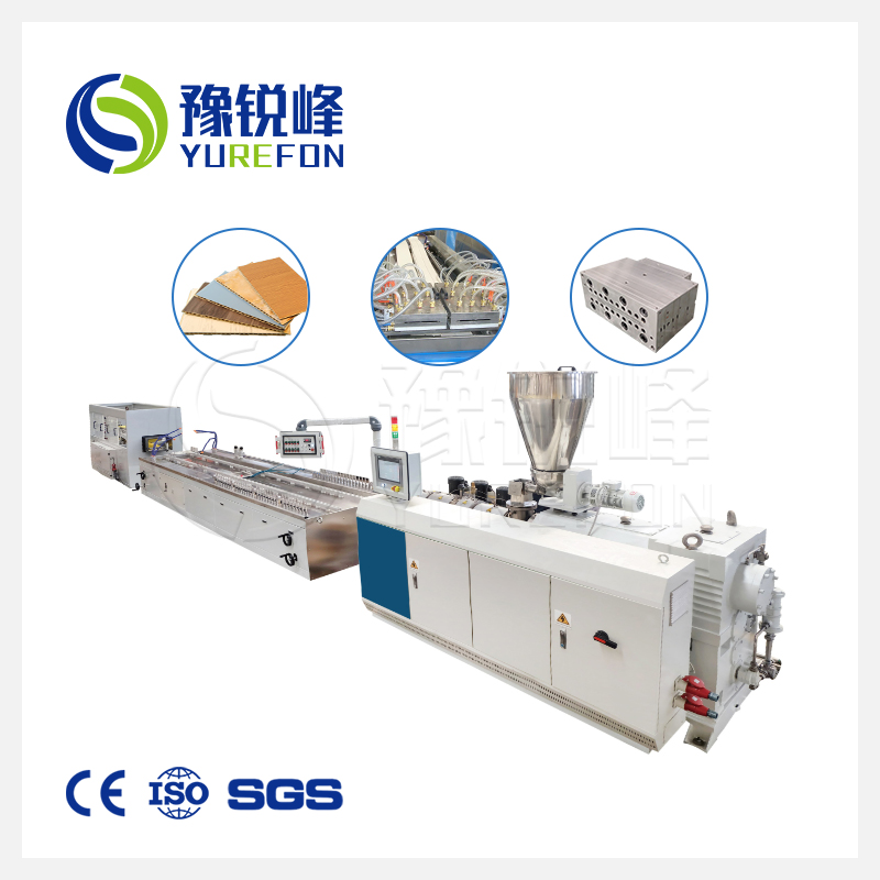 High Output Plastic Hollow Wall Panel Decorative Ceiling PVC Profile Extrusion Making Machine