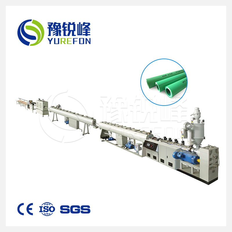 PLC Control Plastic Single Three Multi-Layer PPR Hot Water Cold Water 20-110mm Pipe Extrusion Production Line